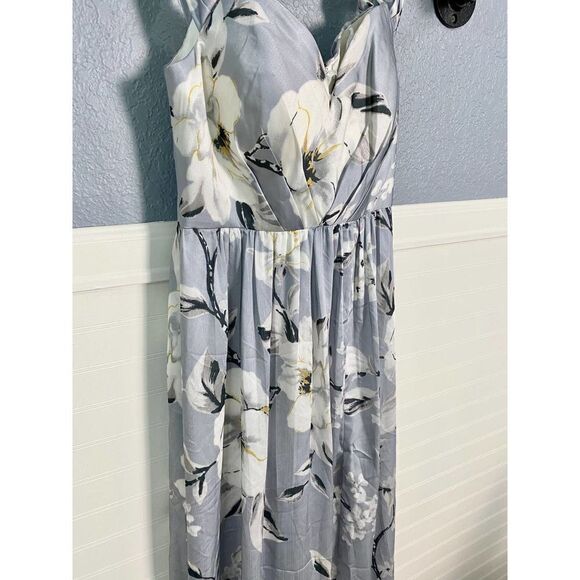 Bariano Shelly Floral Off the Shoulder Evening Dress - Picture 6 of 13